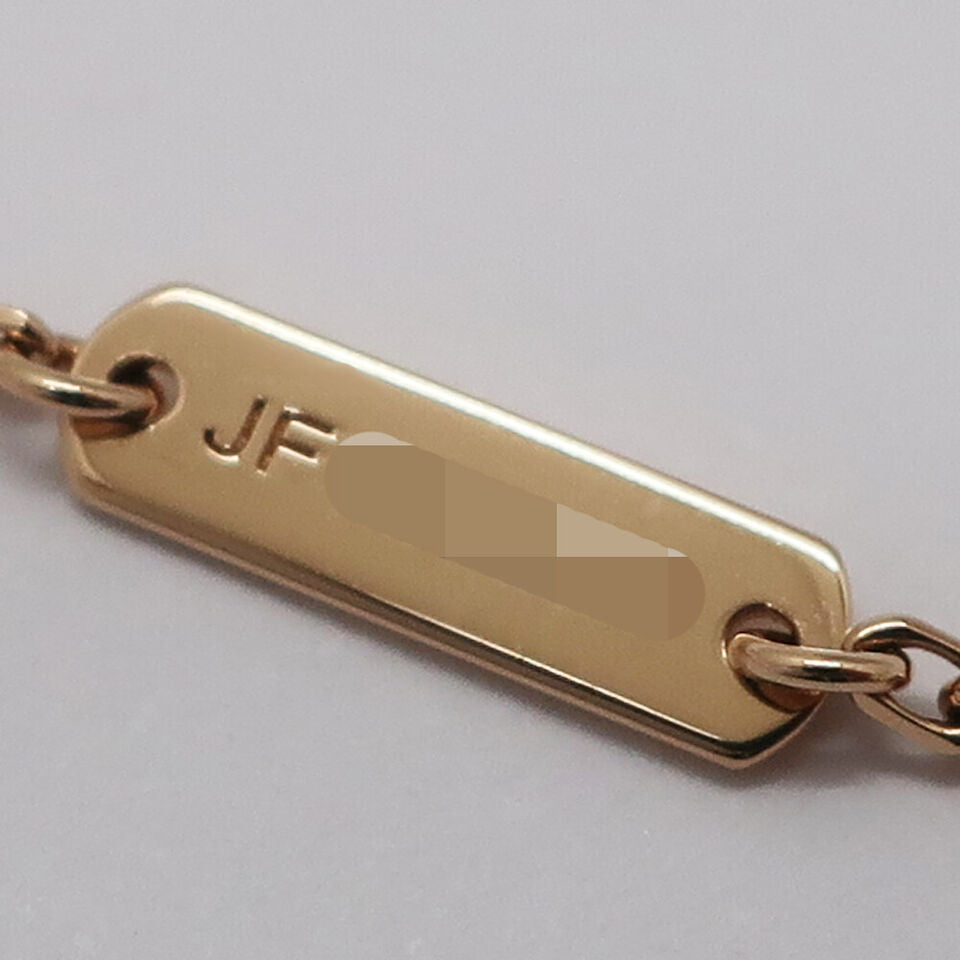 Van Cleef & Arpels VTG Alhambra Diamond Necklace in K18 Pink Gold