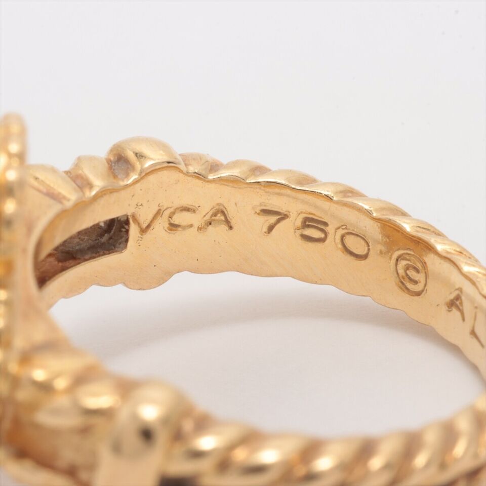 Van Cleef & Arpels Vintage Alhambra Onyx Diamond Ring