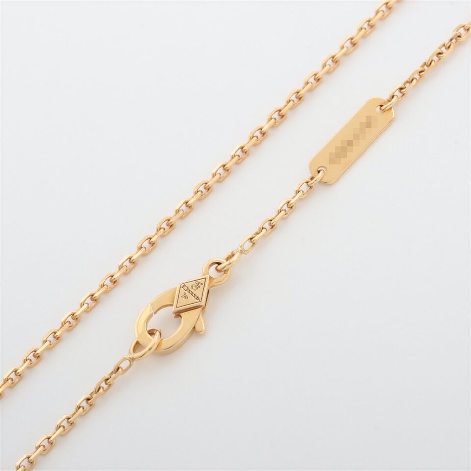 Van Cleef & Arpels Vintage Alhambra Golden Shell Diamond Necklace