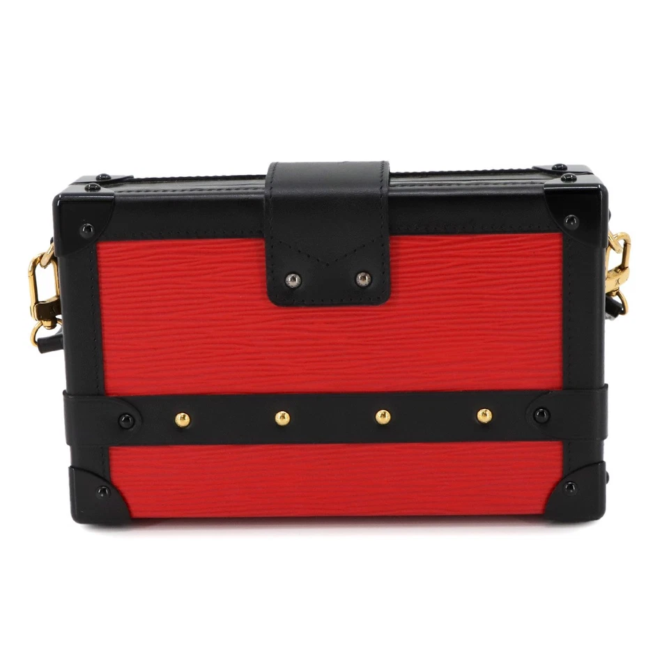 LOUIS VUITTON Epi Petite Malle Shoulder Bag Leather Copuelicot Noir