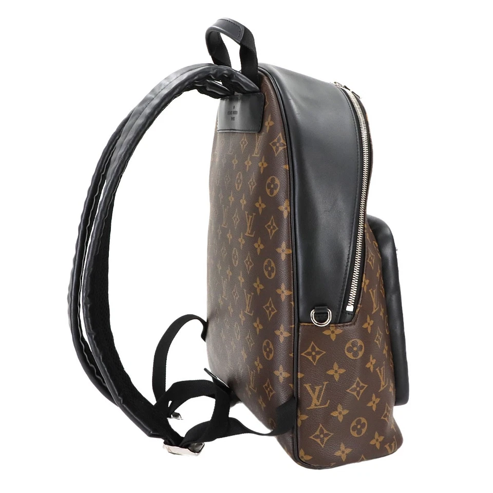 LOUIS VUITTON Monogram Macassar Josh Backpack NV Brown Black