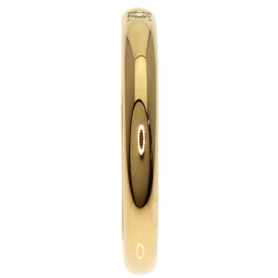 CARTIER Classic Wedding 1P Diamond Ring K18 Yellow Gold Ladies