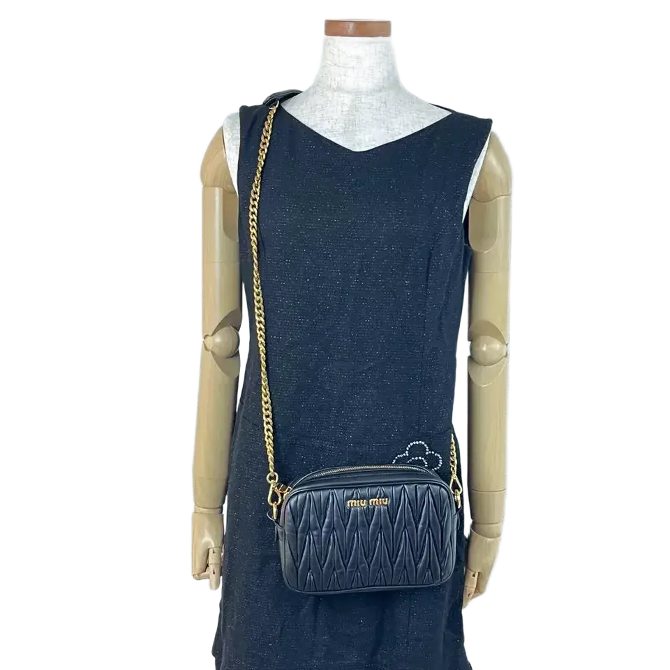 MIU MIU Matelasse Chain Shoulder Bag