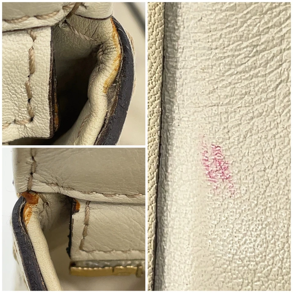 Gucci Guccissima Mayfair Tote Bag in Ivory Leather