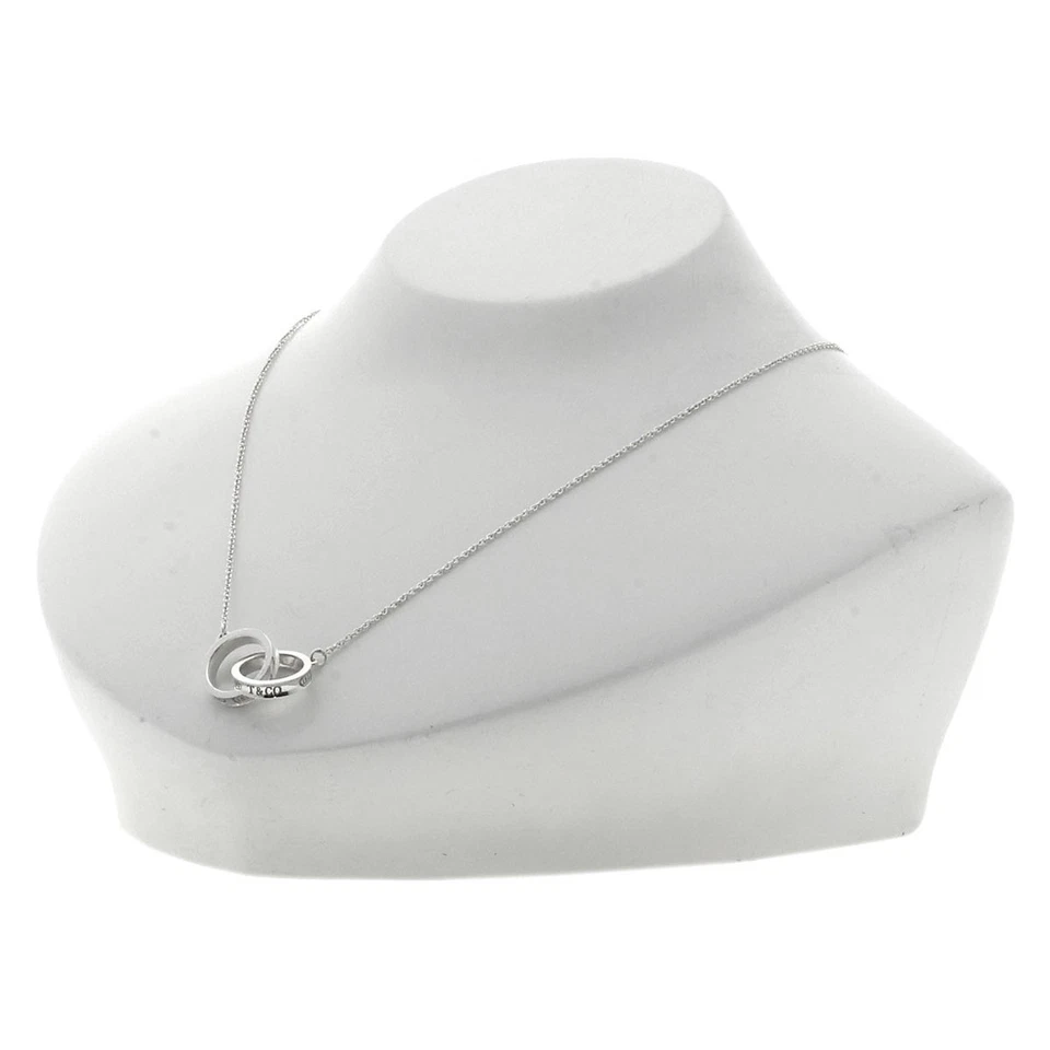 TIFFANY & Co. 1837 Interlocking Circle Necklace Silver Ladies