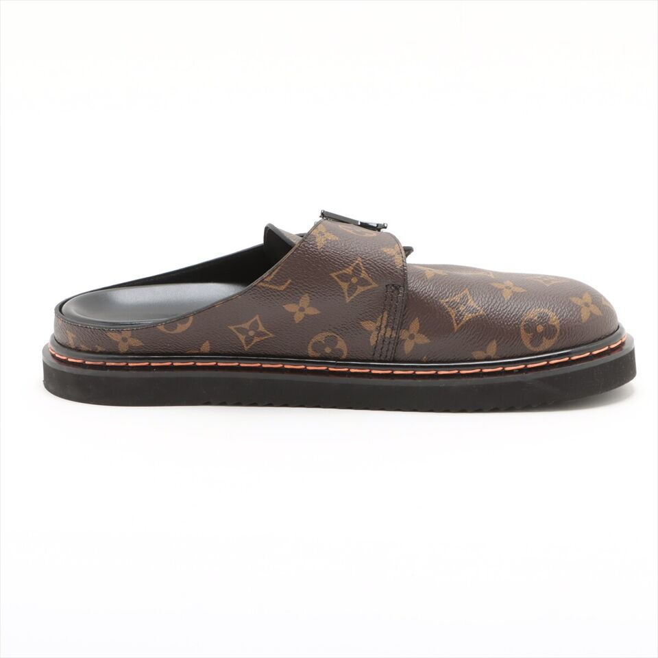 Vuitton LV Easy Line Mule 7 Men's Brown Monogram LV Logo