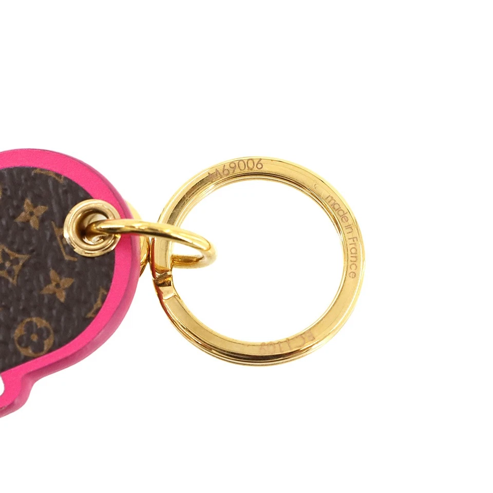 LOUIS VUITTON Monogram Skateboard Bag Charm Key Holder Brown