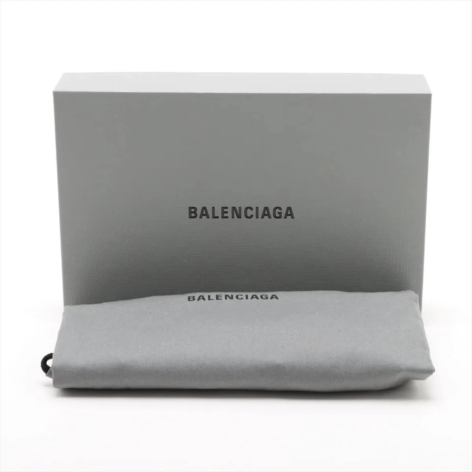 Balenciaga Leather Passport Case Black