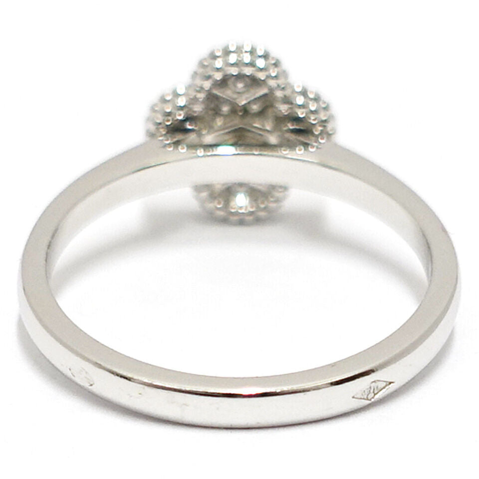 Van Cleef & Arpels K18WG Sweet Alhambra Diamond Ring