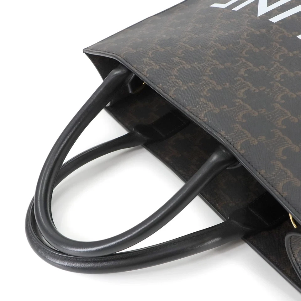 CELINE Triomphe Medium Vertical Cabas 2-way Tote Shoulder Bag