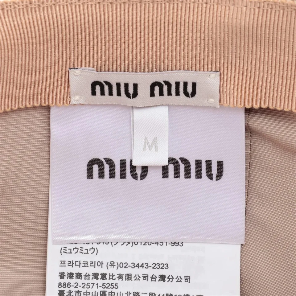Miu Miu Cap M Cotton Beige