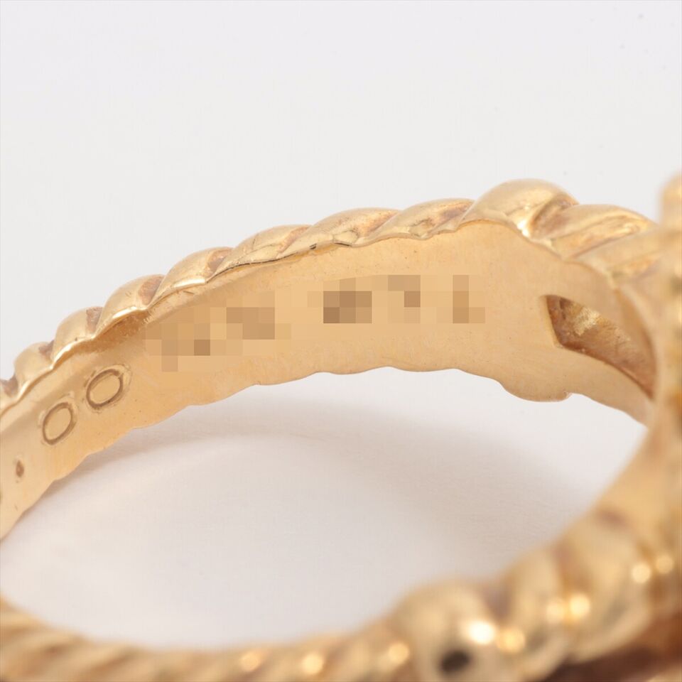 Van Cleef & Arpels Vintage Alhambra Onyx Diamond Ring