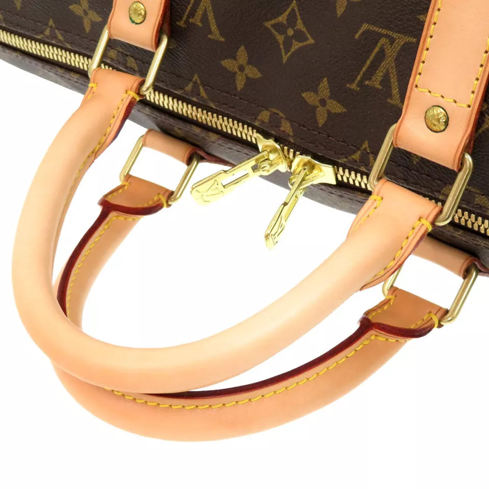 LOUIS VUITTON Monogram Keepall 50 Duffle Bag – Brown
