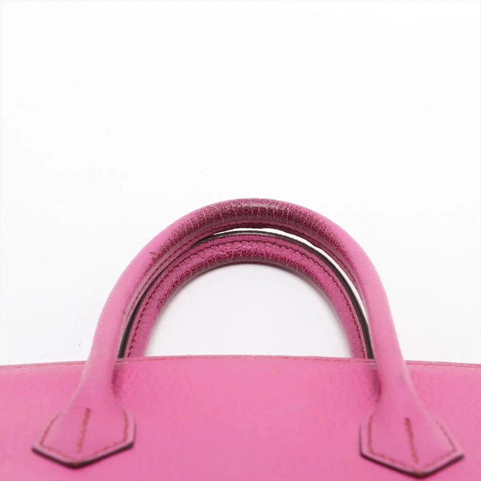 Hermès Haut à Courroies 28 Coromandel Pink Silver Metal Fittings J Stamp 2006