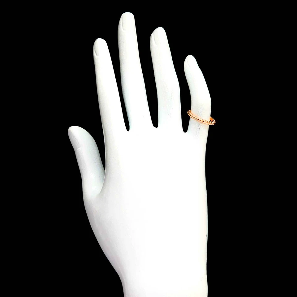 Van Cleef Arpels Perlee Ring Small 18K PG 750 Size 46 3.75(US)