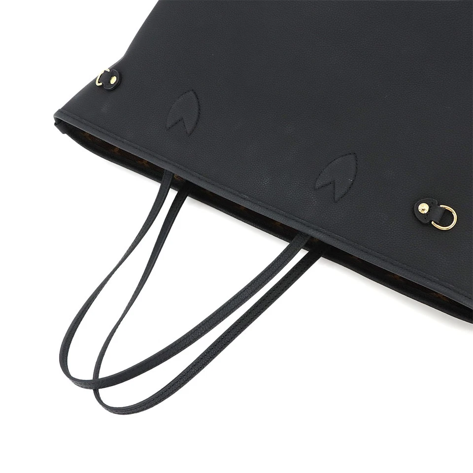 LOUIS VUITTON Neverfull Inside Out MM Tote Bag Leather Noir