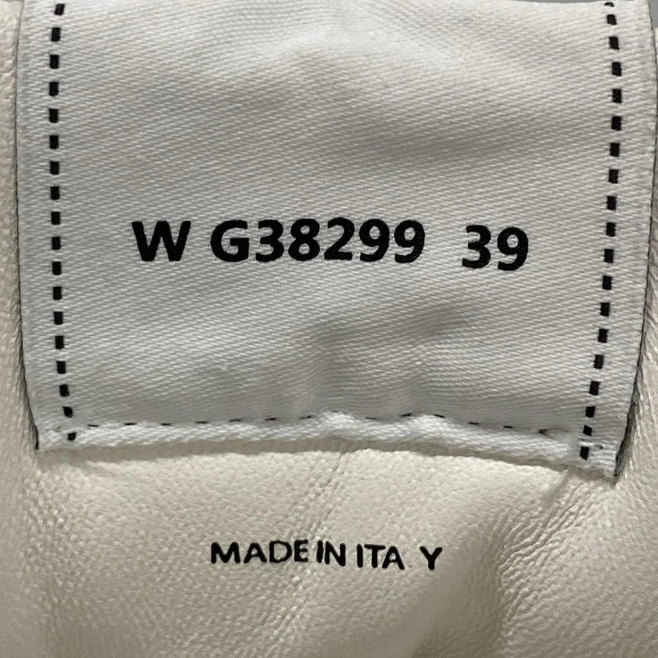 CHANEL Cream Light Green Tweeds Leather Suede Women's Sneakers