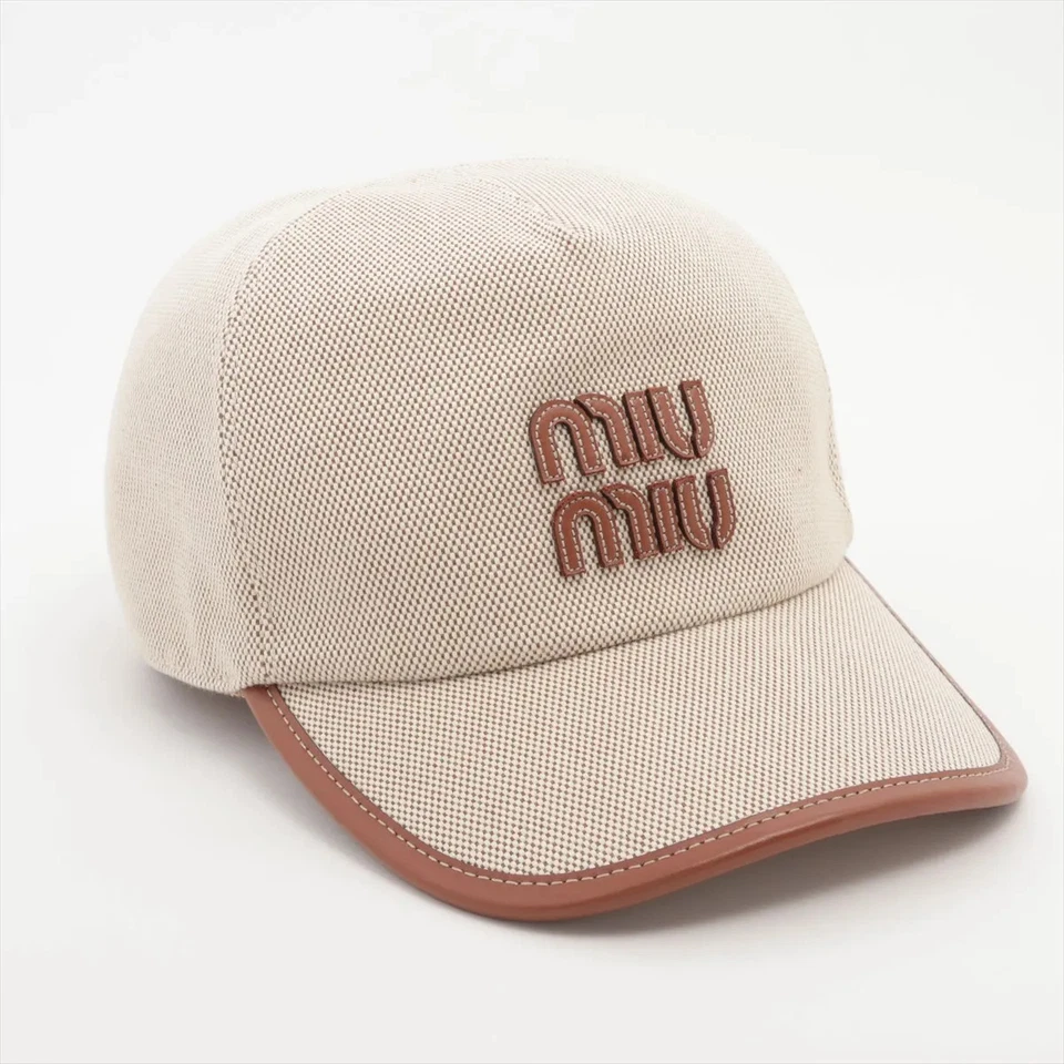 Miu Miu Cap M Cotton Beige