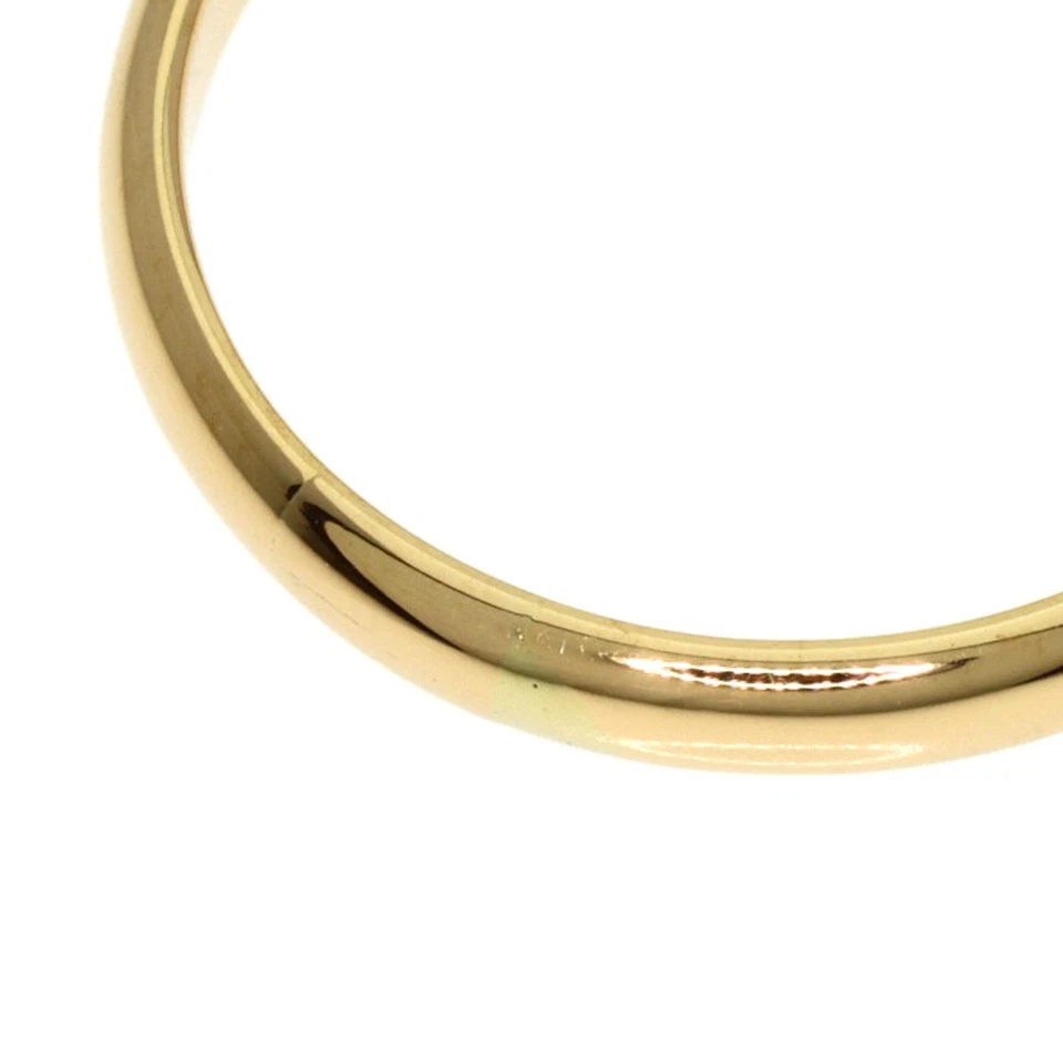 CARTIER Classic Wedding 1P Diamond Ring K18 Yellow Gold Ladies