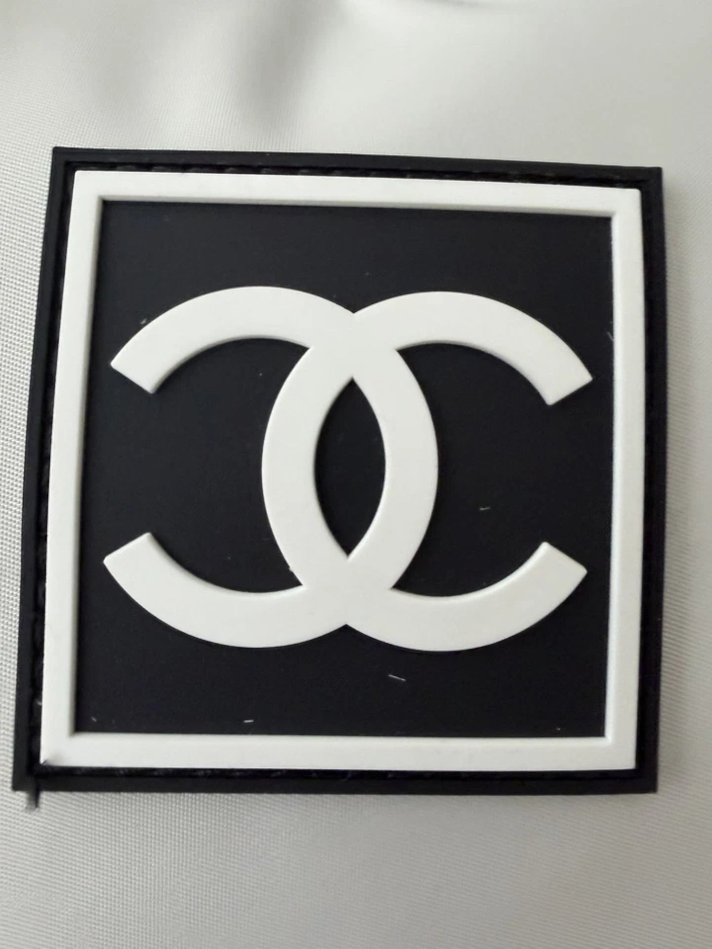 CHANEL Large White Cream Nylon Duffle Bag