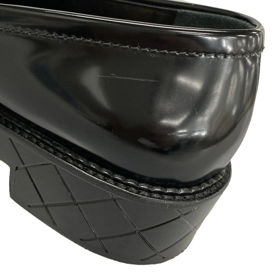CHANEL Black Shiny Calfskin Women's Shoes