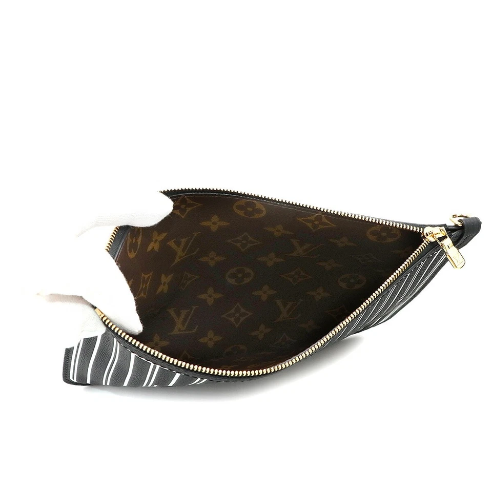 LOUIS VUITTON Neverfull Inside Out MM Tote Bag Leather Noir