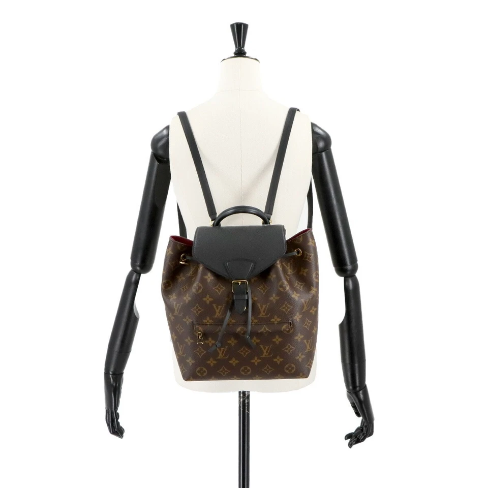 LOUIS VUITTON Monogram Montsouris NM PM Backpack Noir M45515