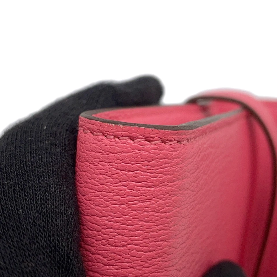 HERMES Kelly Wallet Long Chevre Myzore Goatskin Rose Lipstick