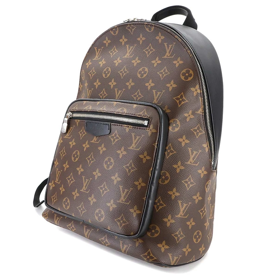 LOUIS VUITTON Monogram Macassar Josh Backpack NV Brown Black