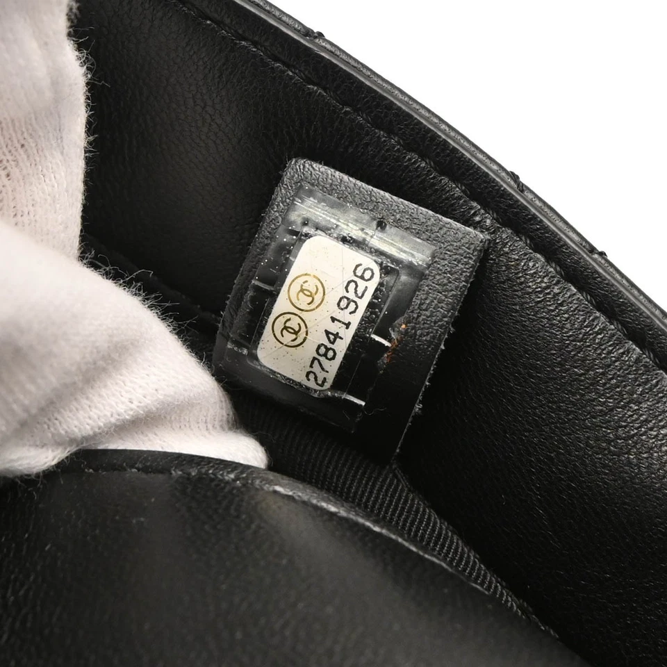 Chanel Black Lambskin Side Packs Shoulder Bag