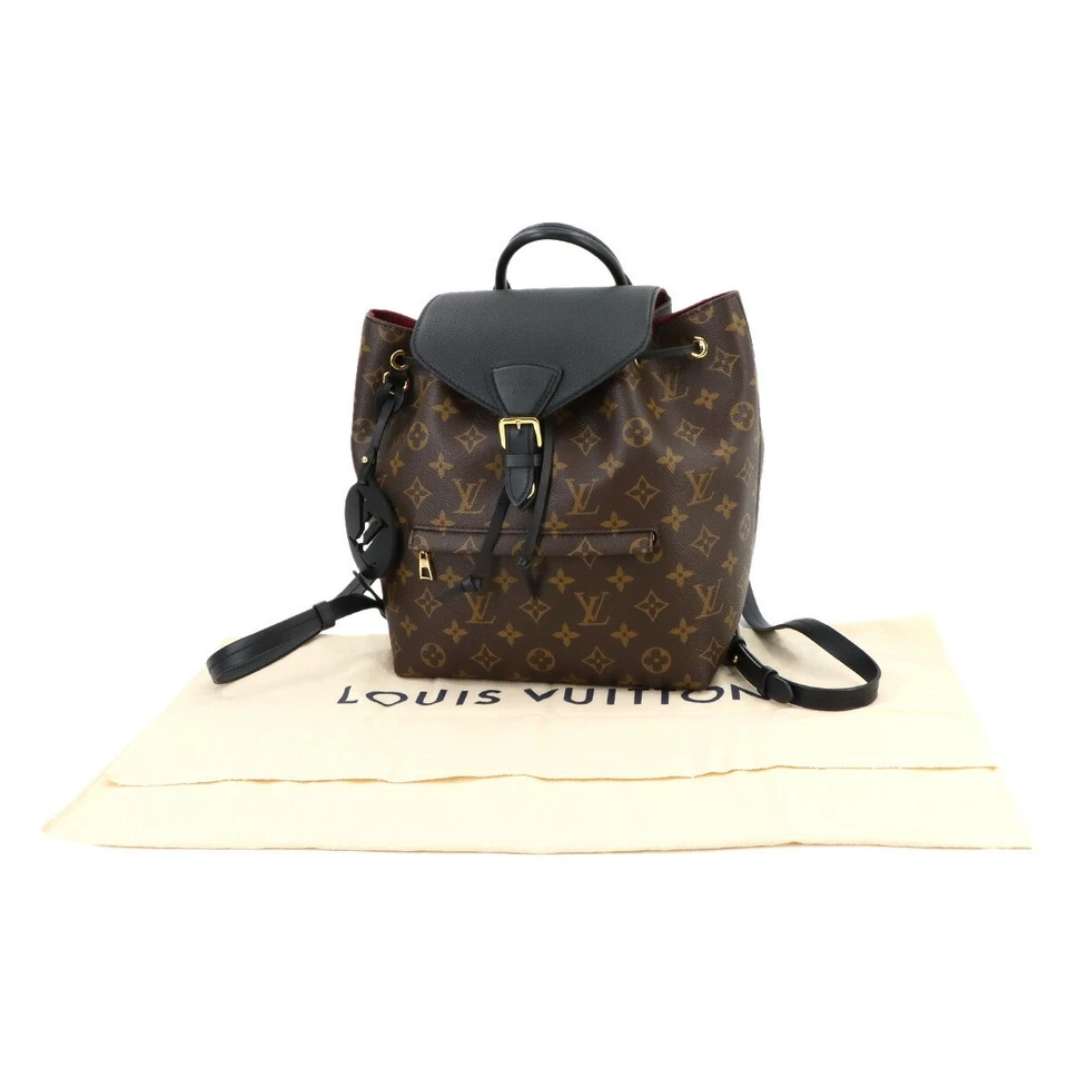 LOUIS VUITTON Monogram Montsouris NM PM Backpack Noir M45515