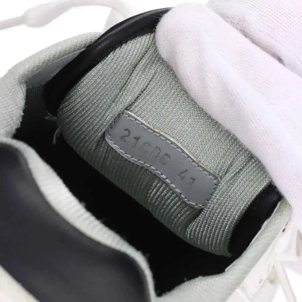 Dior x Sean Stussy B27 Leather Sneakers 41 Men's White Oblique Shoelaces