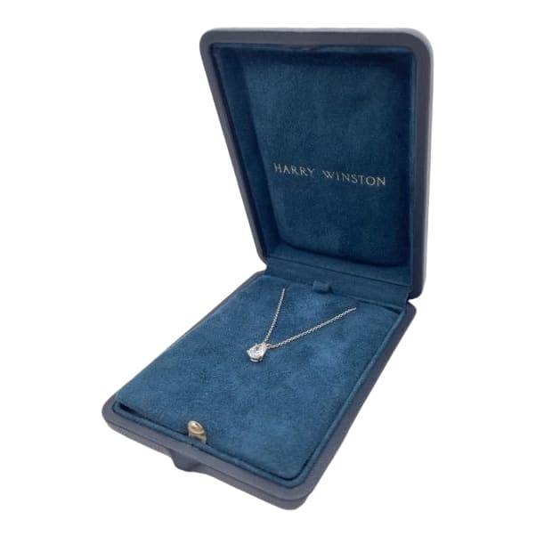 Harry Winston Pear Shape Solitaire Pendant Necklace