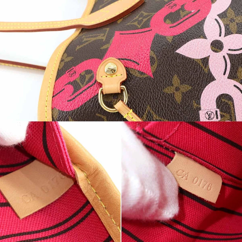 Louis Vuitton Neverfull MM in Monogram Canvas with Fuchsia Interior