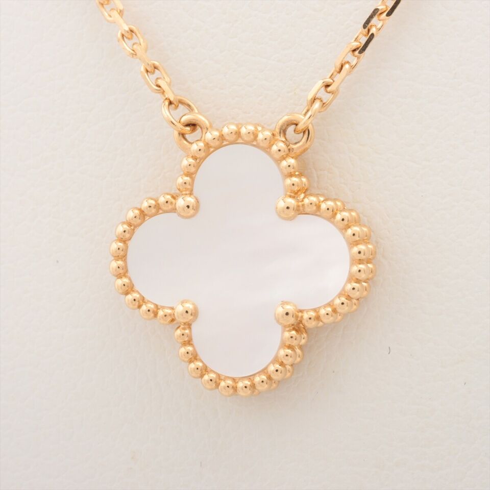 Van Cleef & Arpels Vintage Alhambra Shell Necklace
