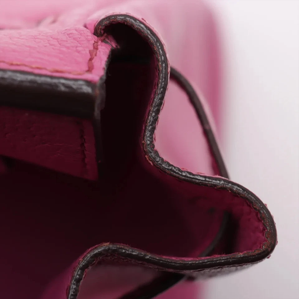 Hermès Haut à Courroies 28 Coromandel Pink Silver Metal Fittings J Stamp 2006