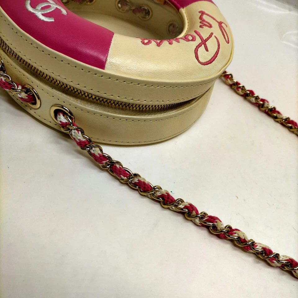 Chanel Crossbody Bag White Leather Lifesave La Pausa