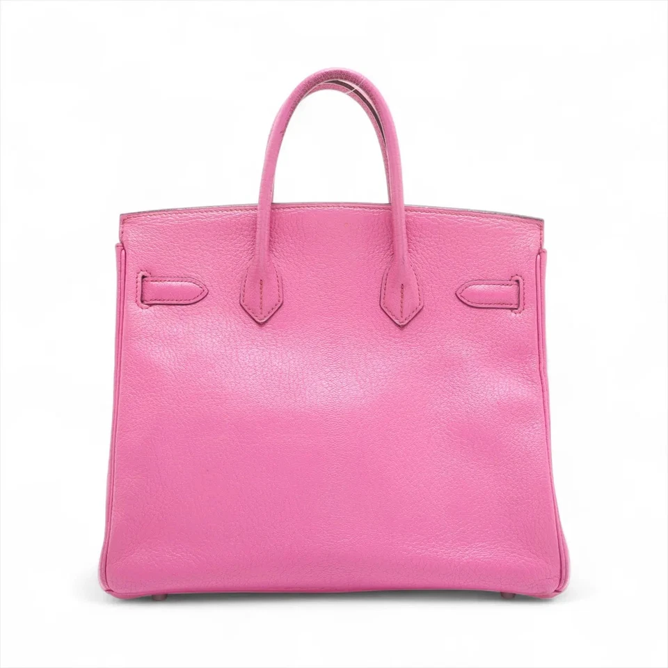 Hermès Haut à Courroies 28 Coromandel Pink Silver Metal Fittings J Stamp 2006