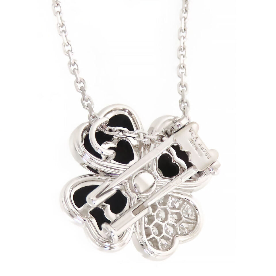 Van Cleef & Arpels Cosmos Clip Necklace Medium Au750 (K18WG)