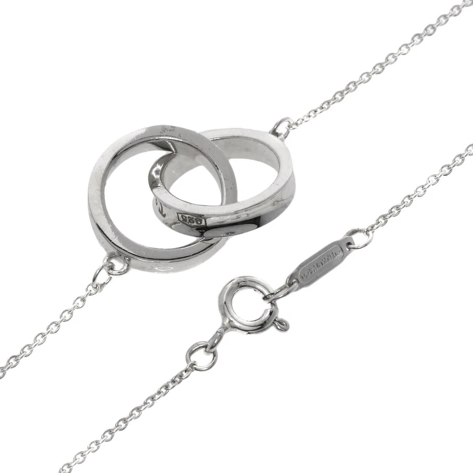 TIFFANY & Co. 1837 Interlocking Circle Necklace Silver Ladies