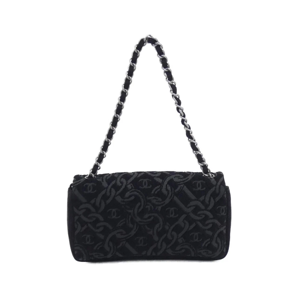 CHANEL CC Patterned Jacquard Flap Handbag