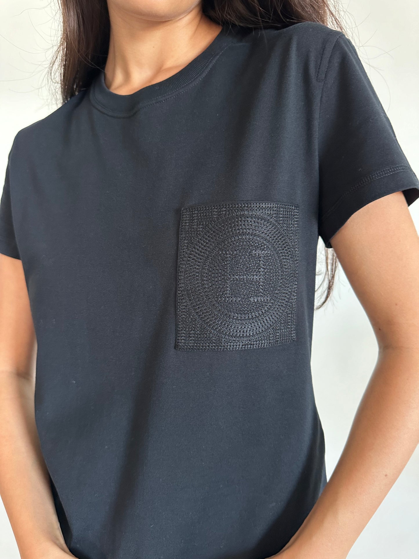 Hermes Embroidered pocket t-shirt