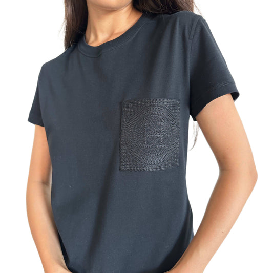 Hermes Embroidered pocket t-shirt
