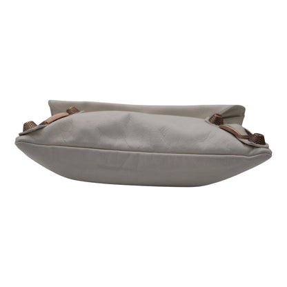 Balenciaga  Cream Leather Clutch / Envelope Bag