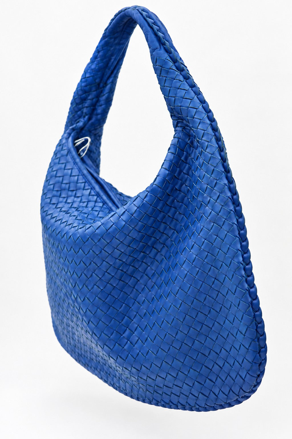 Bottega Veneta Woven Hobo Bag Blue