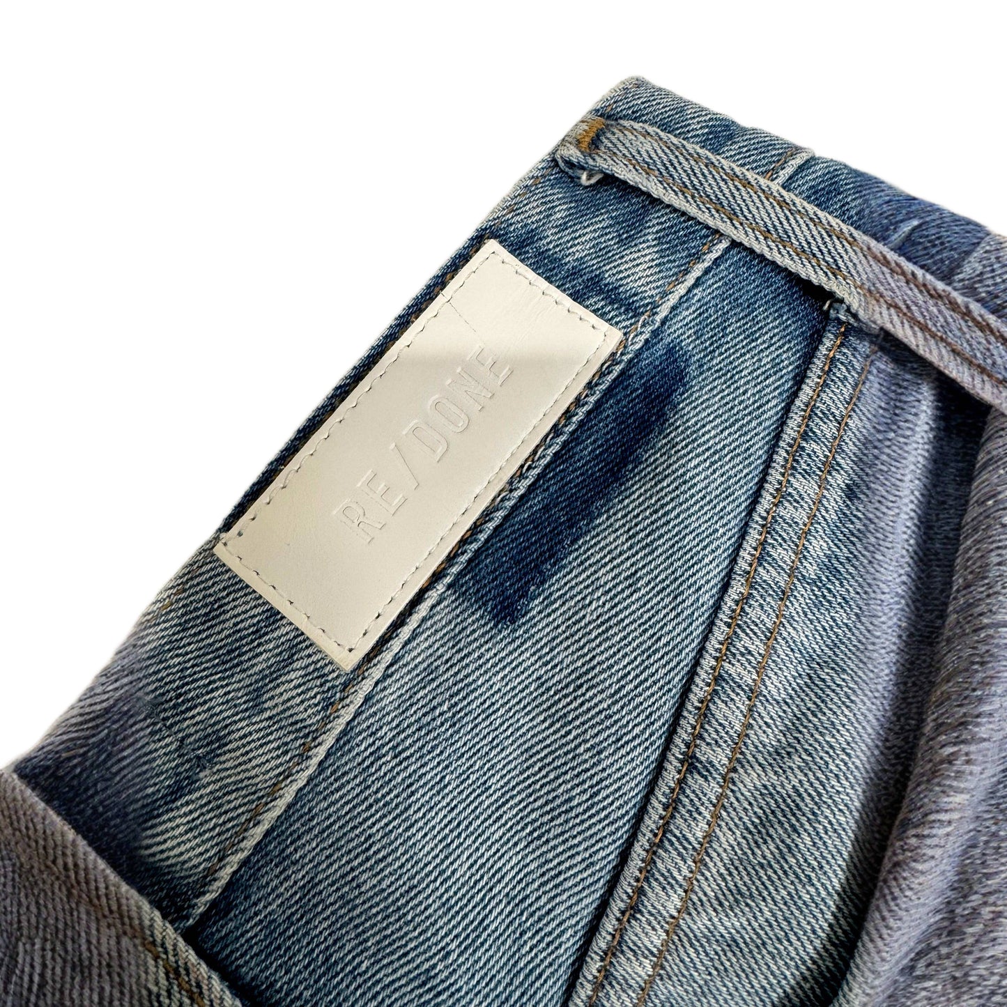 Re/Done med rise wide leg jeans