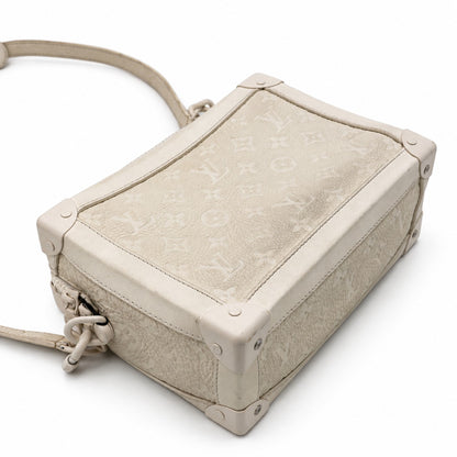 Louis Vuitton Monogram Taurillon Leather Soft Trunk Bag Gray SHW