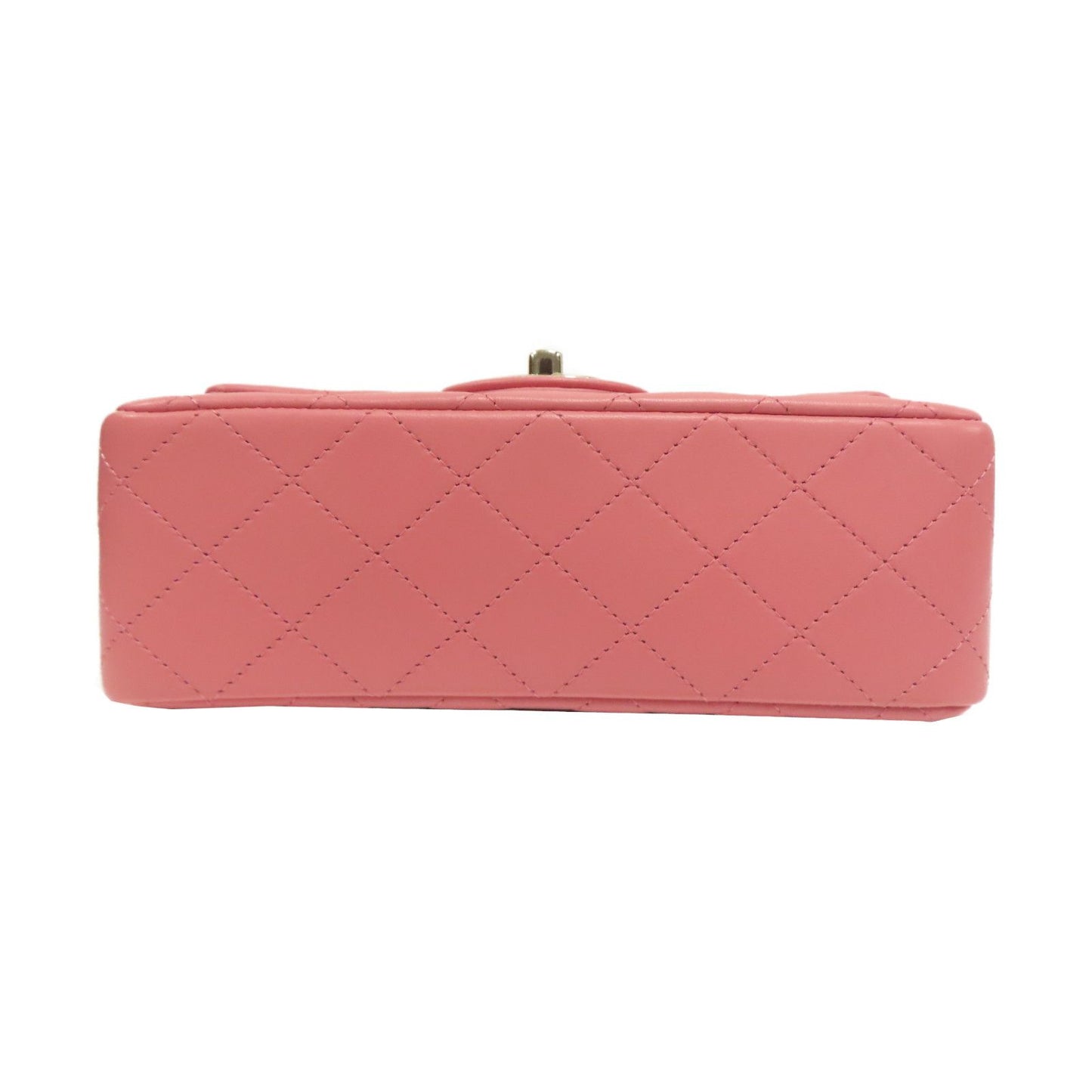 Chanel Rectangular Mini Top Handle Flap Bag Pink