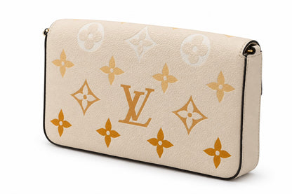 Louis Vuitton Monogram Giant Empreinte Pochette Félicie Cream/Saffron limited edition