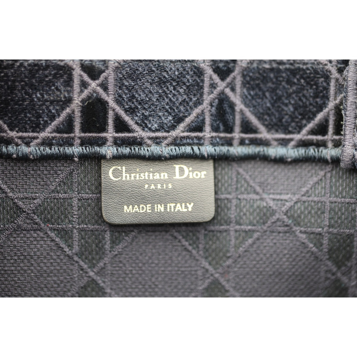 Dior Oblique Canvas Book Tote Navy